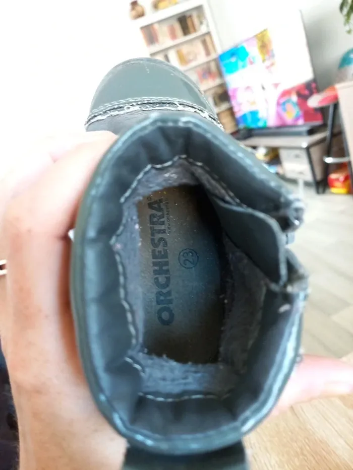 Chaussures fille T23 grise - photo numéro 7