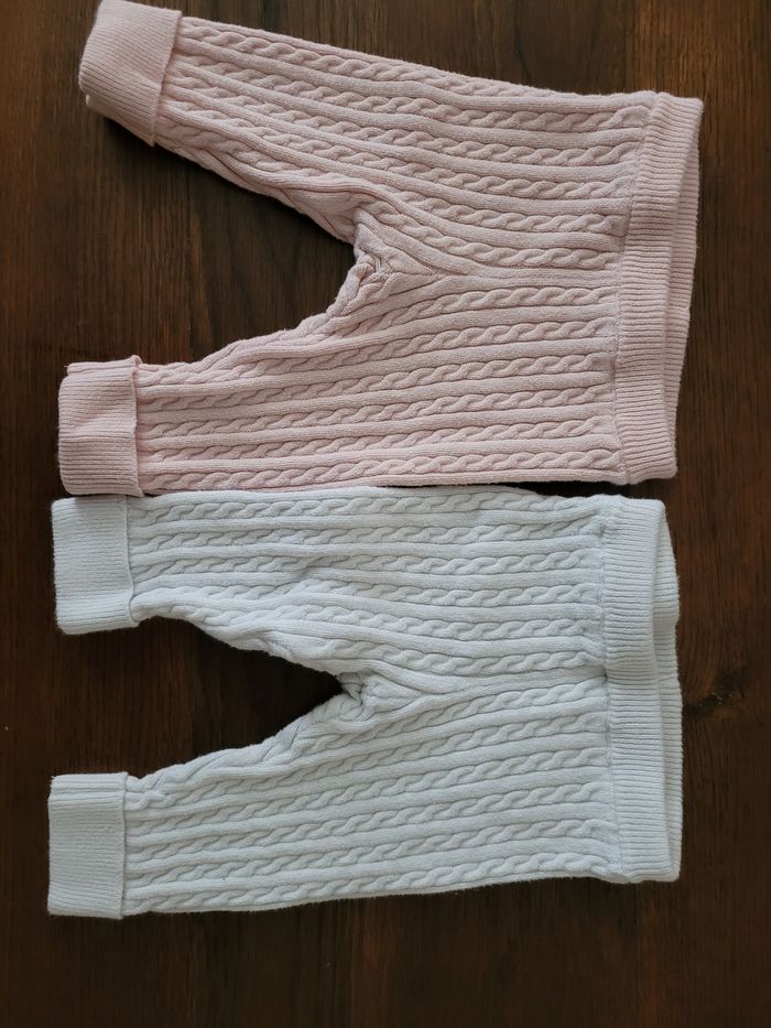 2 pantalons coton epais