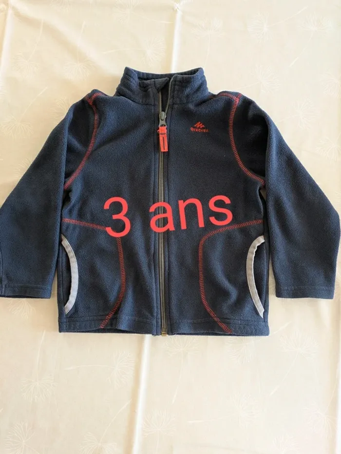 Sweat zippé 3 ans garçon