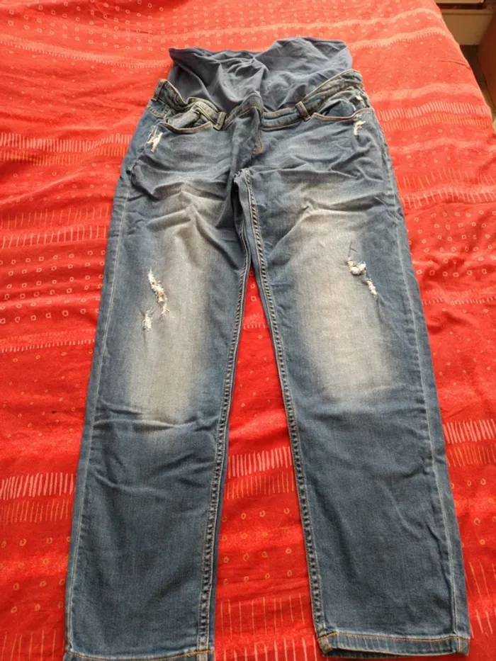 Jeans mom grossesse t46 Kiabi tbe - photo numéro 2