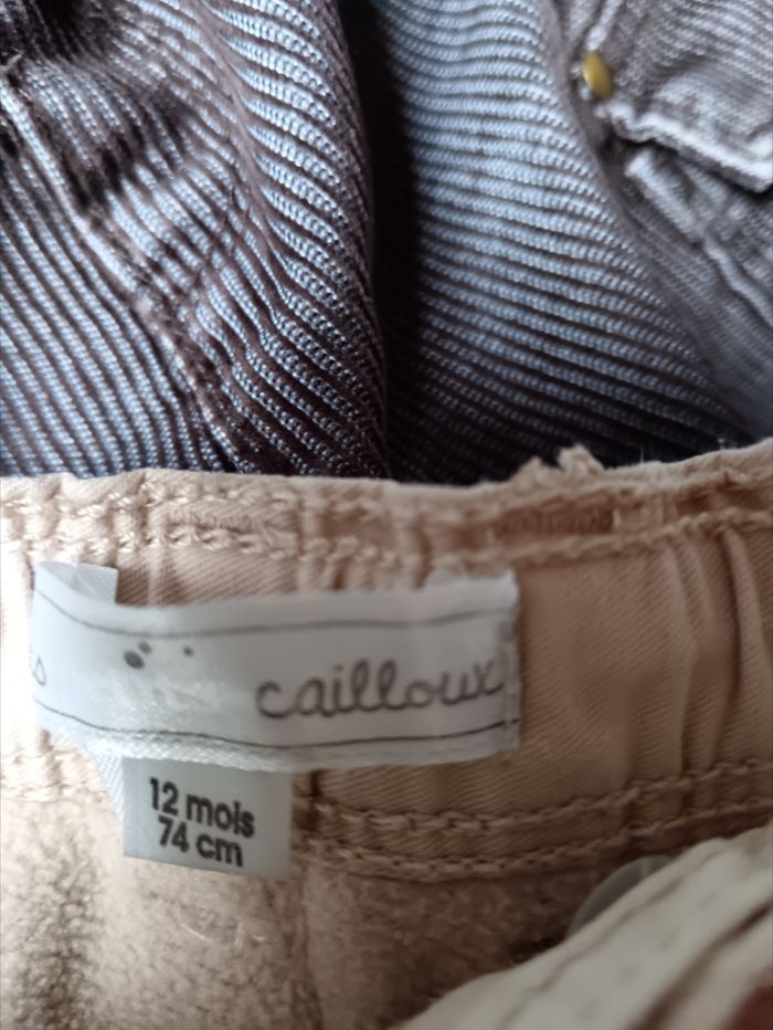 Lot de 4 pantalons salopettes 12 mois - photo numéro 7