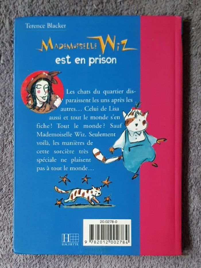 Roman Jeunesse, format poche "Mademoiselle Wiz est en prison" (6-8 ans) / Éd. Hachette - photo numéro 2