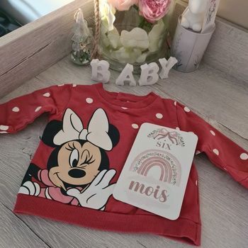 Sweat bébé fille 6 mois minnie disney