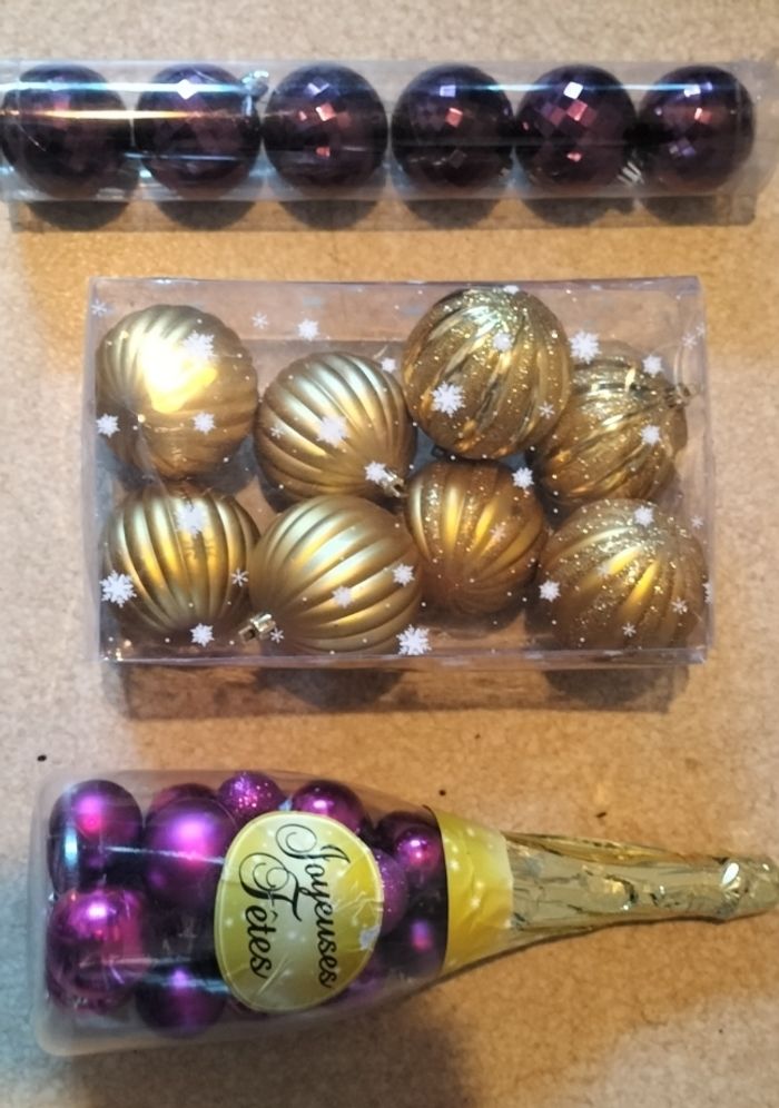 Lot boules de noel