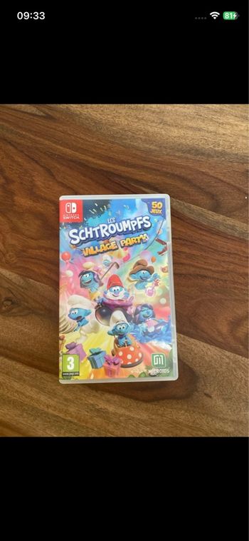 Jeu switch schtroumpfs village party