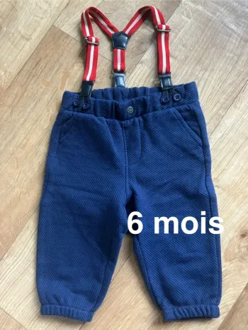 Salopette bleu bébé 6 mois