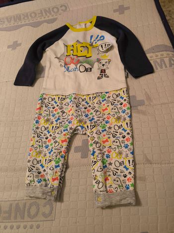 Petit beguin pyjama pour garçon de 12 mois