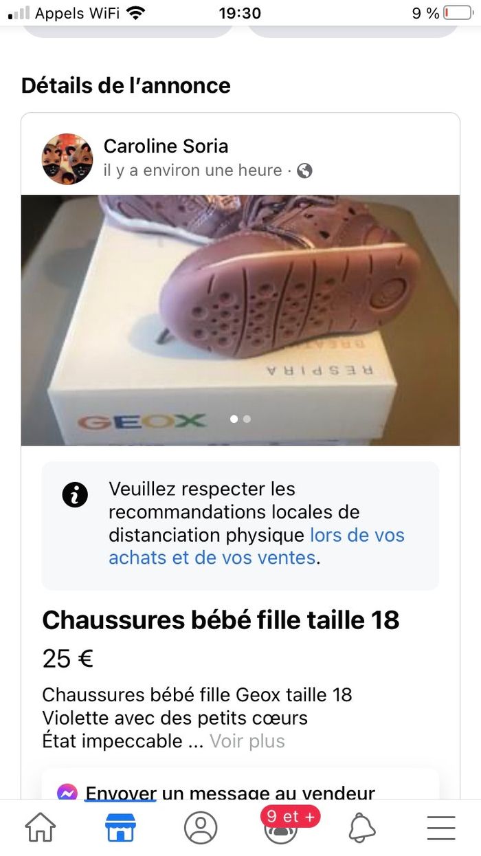 Chaussures geox taille 18 - photo numéro 3