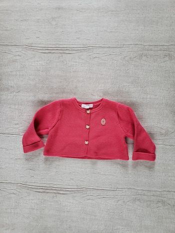 Cardigan fille 6 mois fuchsia Sergent Major