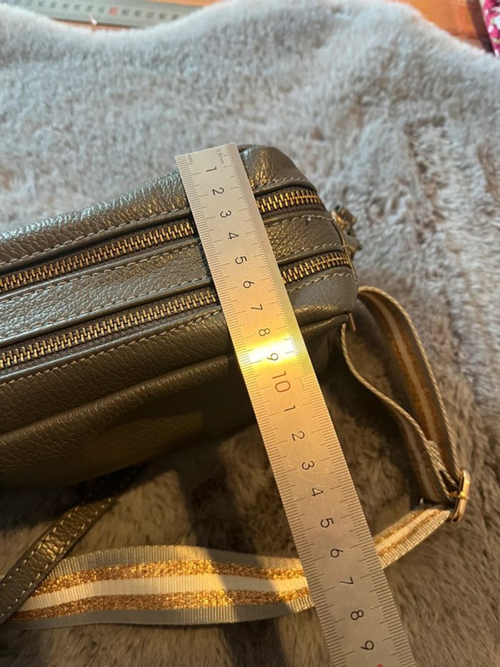 Joli sac cuir gris - photo numéro 11