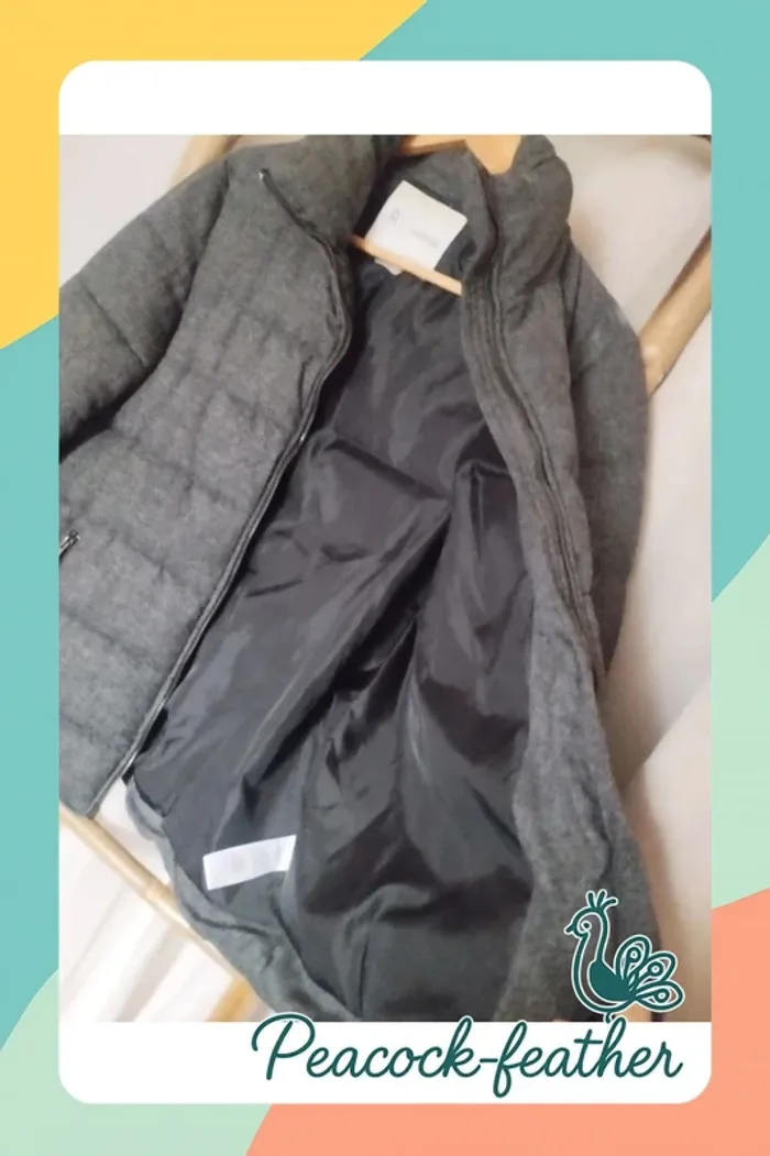 Doudoune grise la redoute 42 - photo numéro 7