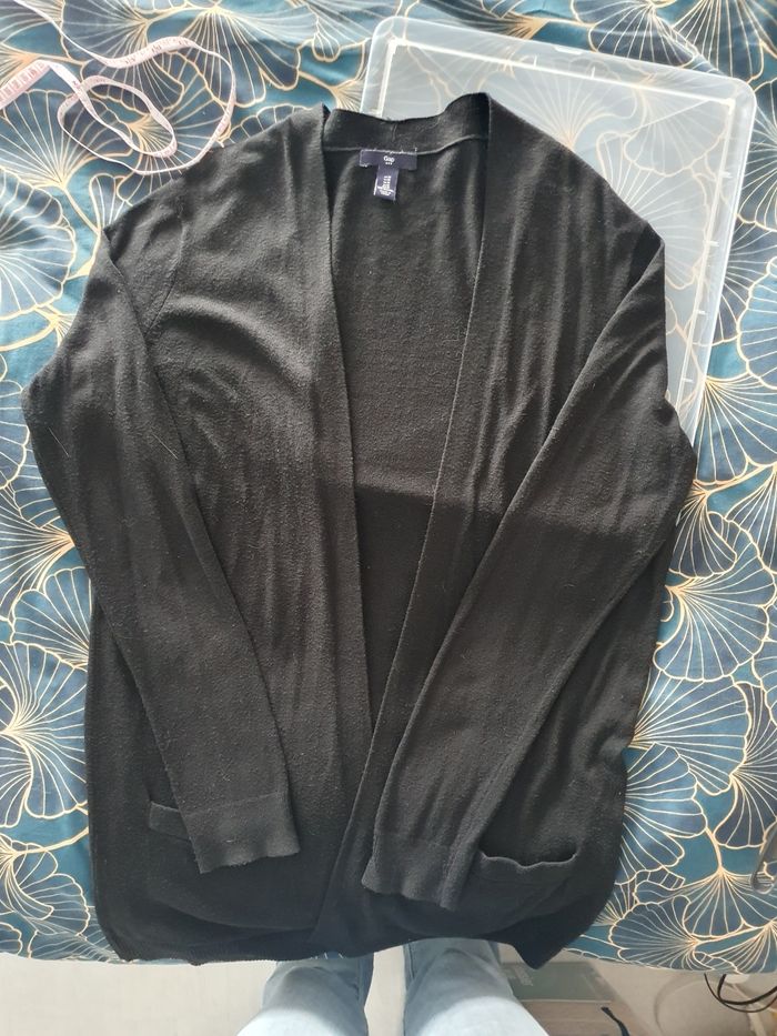Gilet noir long et fin GAP - photo numéro 2