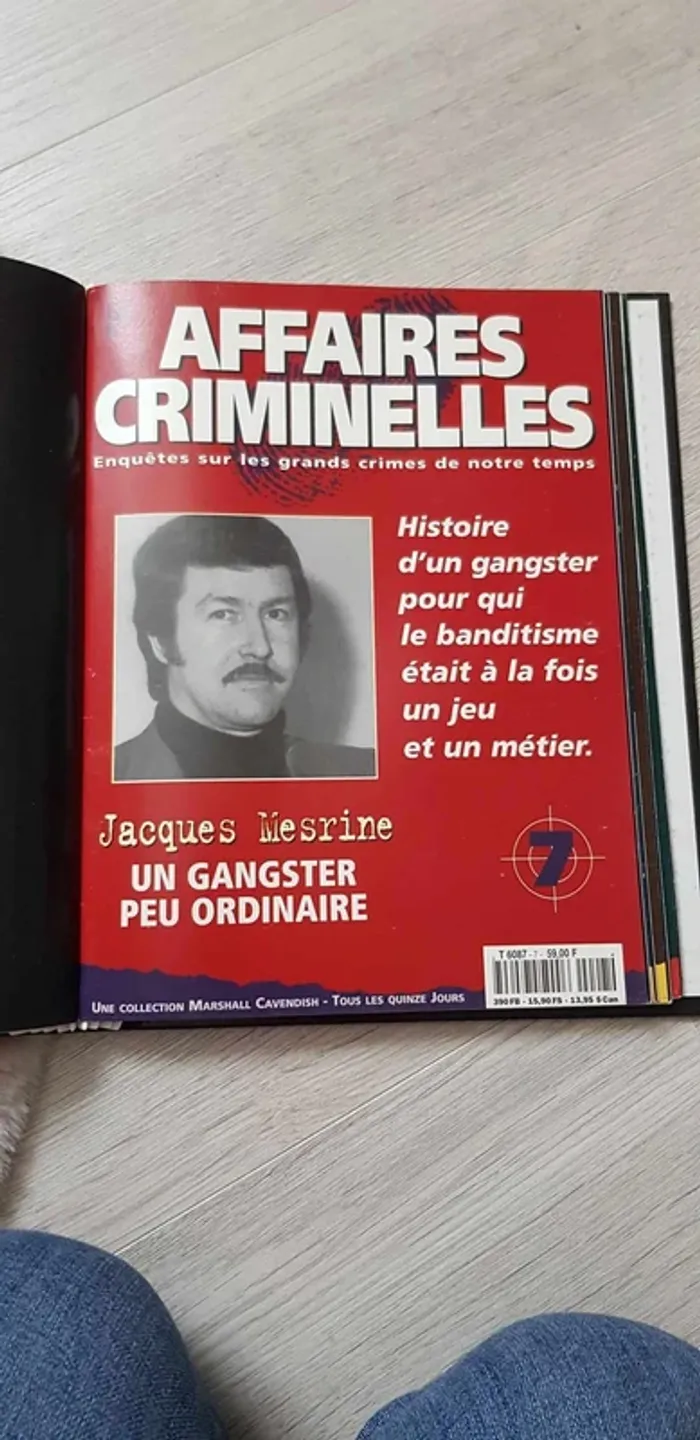 Lot de 2 collections classeur "Affaires criminelles" - photo numéro 8