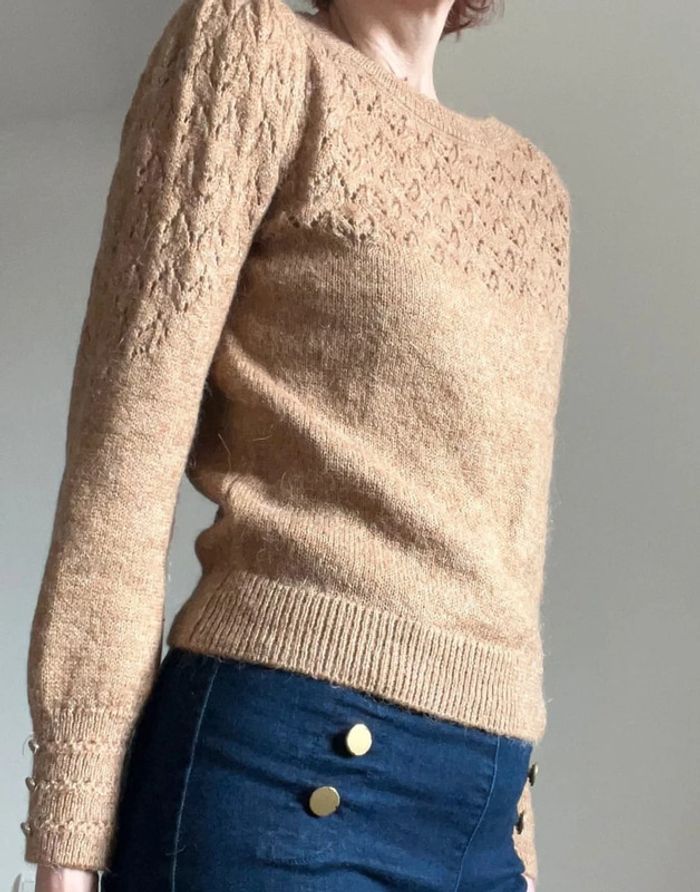 Pull ajouré avec alpaga - photo numéro 2