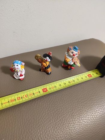 lot 3 figurines clown