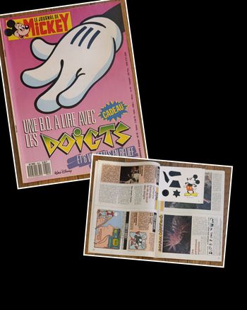 Ancien journal de Mickey avec cadeau N°1842 de 1987
