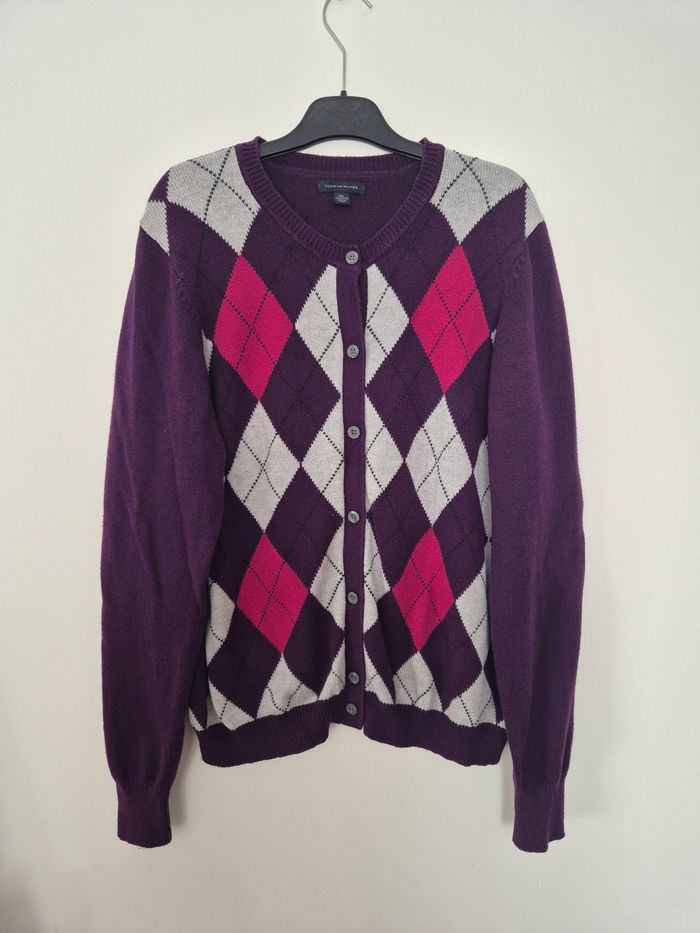 Cardigan vintage - Tommy Hilfiger - Taille XXL