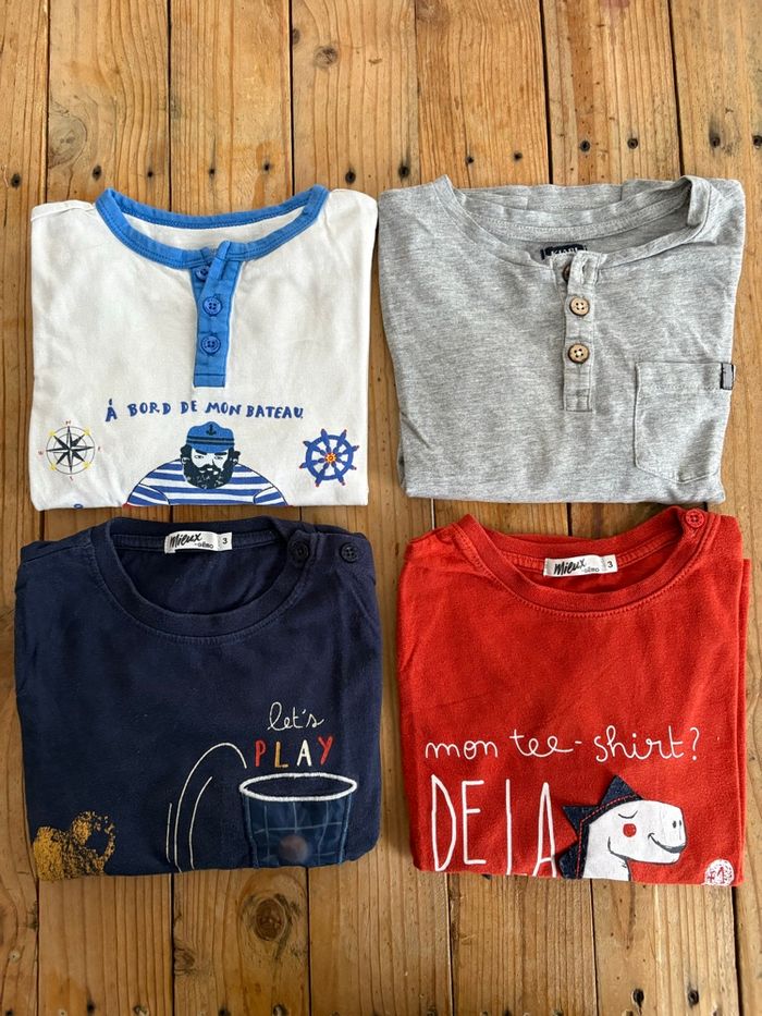 Lot de 4 maillots manches longues