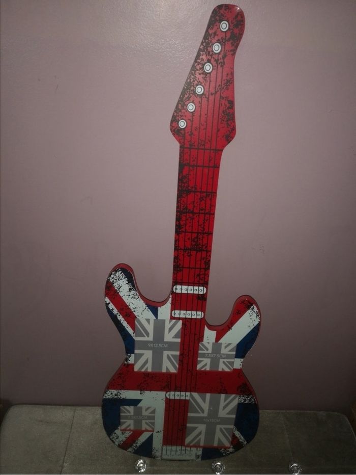 Cadre photo forme guitare neuf