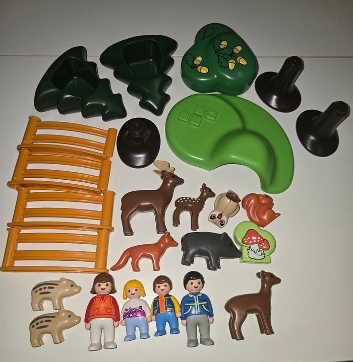 123 playmobil les animeaux de la forêt 6772 complet - photo numéro 2