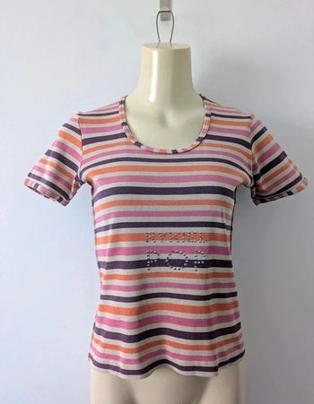 T-shirt à rayures - Sonia Rykiel - taille S