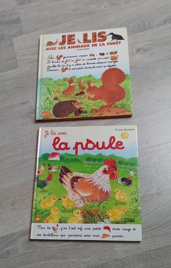 2 livres "je lis" apprentissage lecture avec image