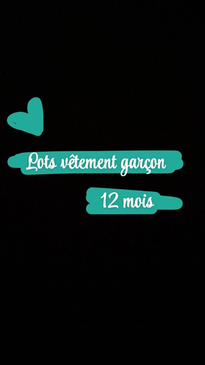 Lots vêtement garçon