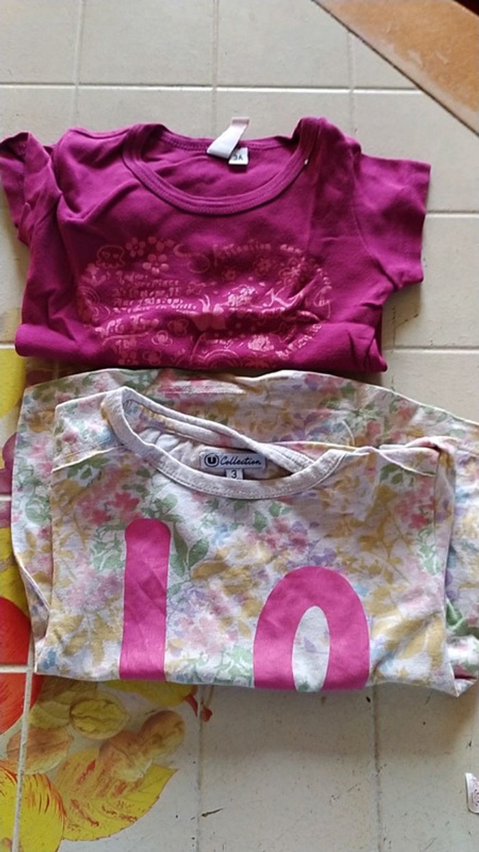 Lot 9 t-shirt MC 3 ans - photo numéro 4