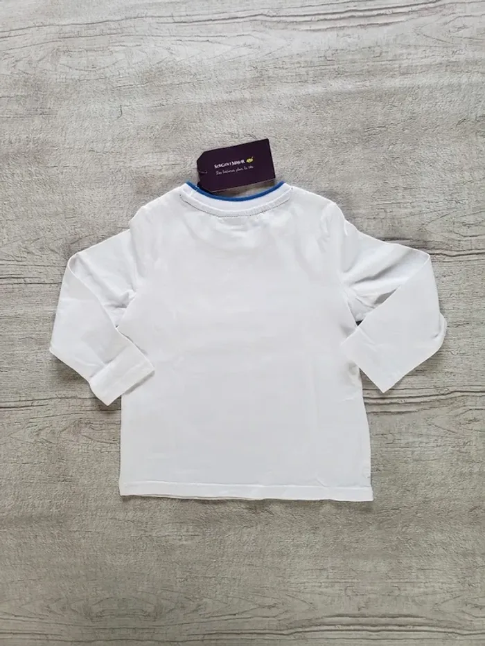 Tee-shirt garçon Sergent major 2 ans blanc à motif Dajammage - photo numéro 2