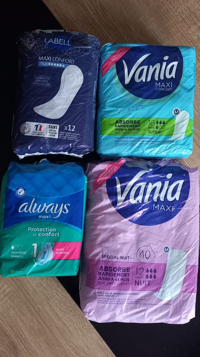 Serviettes hygiénique femme