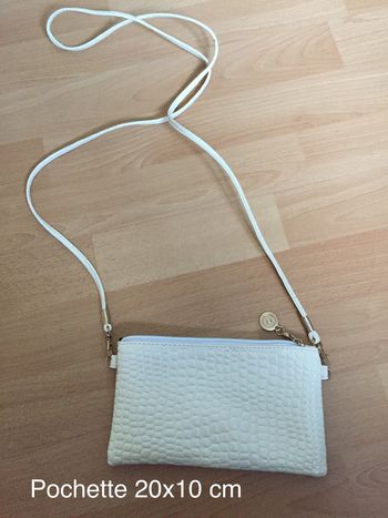 Pochette crème 20x10,5 cm