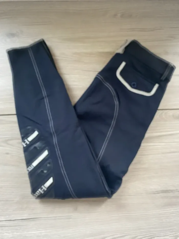 Pantalon d’équitation Harcour – Taille 34 – Bleu Marine - Très bon état - photo numéro 2