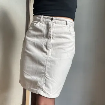 Jupe épaisse crème 100% coton Port Louis