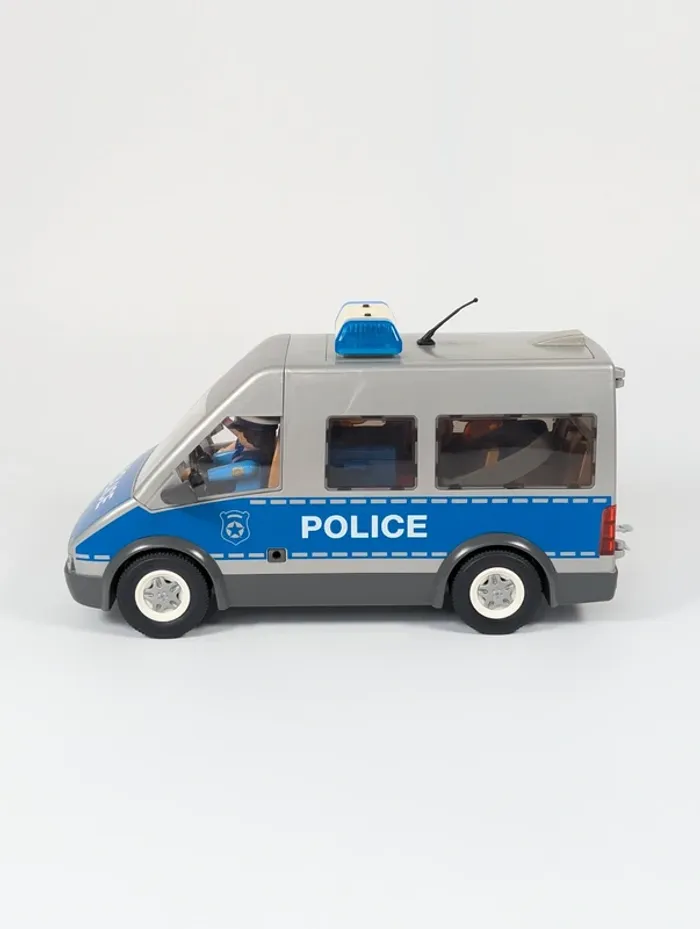 Playmobil Fourgon de policiers avec matériel de barrage - photo numéro 9