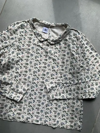 Joli haut manches longues col Claudine Petit Bateau