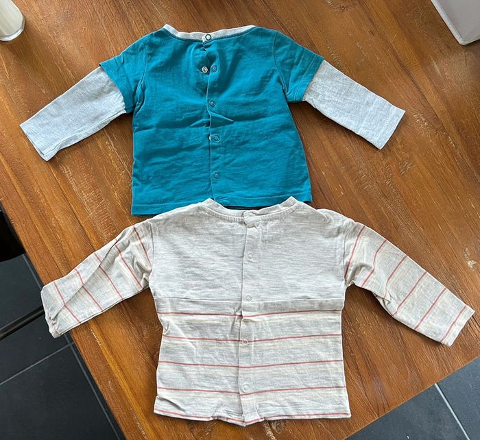 lot de 2 t-shirts manches courtes 9 mois Sergent Major - photo numéro 2