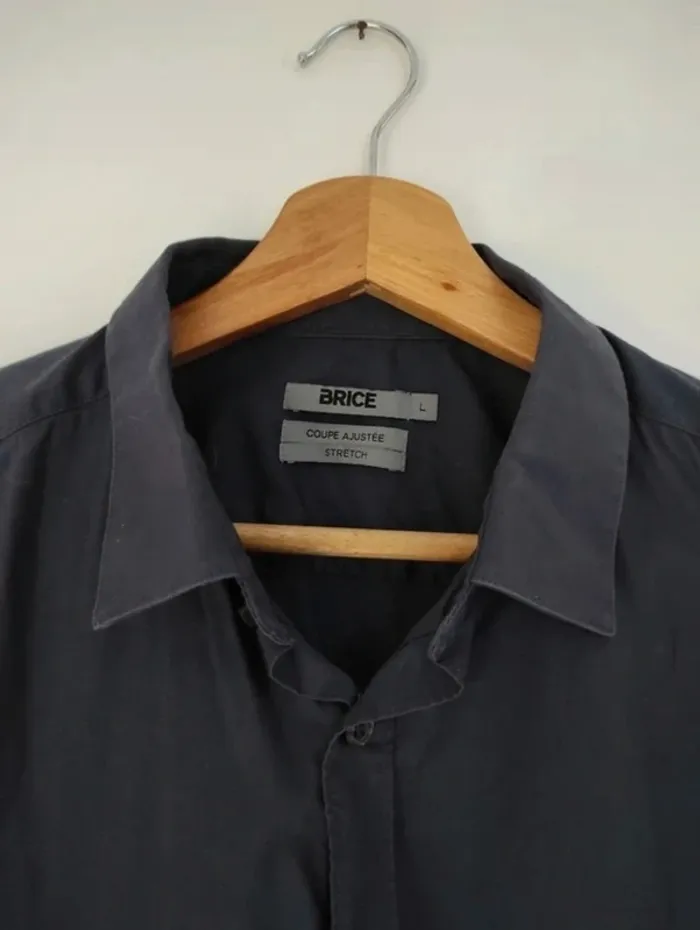 Chemise bleu marine t.L Brice - photo numéro 2