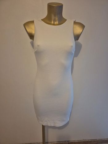 Robe blanche zara trafaluc taille s