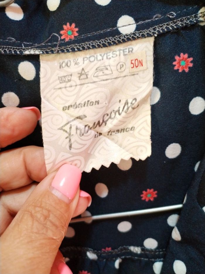 Blouse à pois vintage - photo numéro 2
