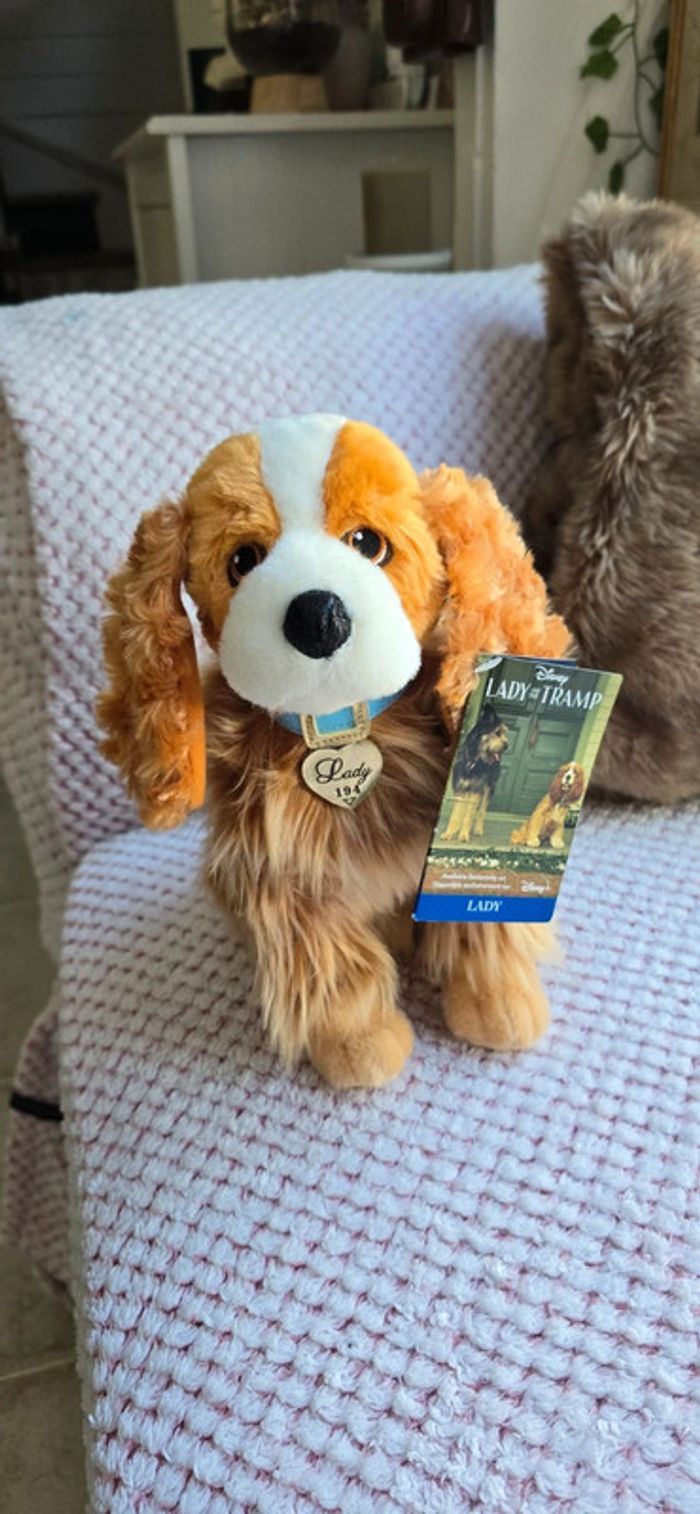 Superbe peluche Lady de la belle et le Clochard acheter a disneyland paris - photo numéro 6