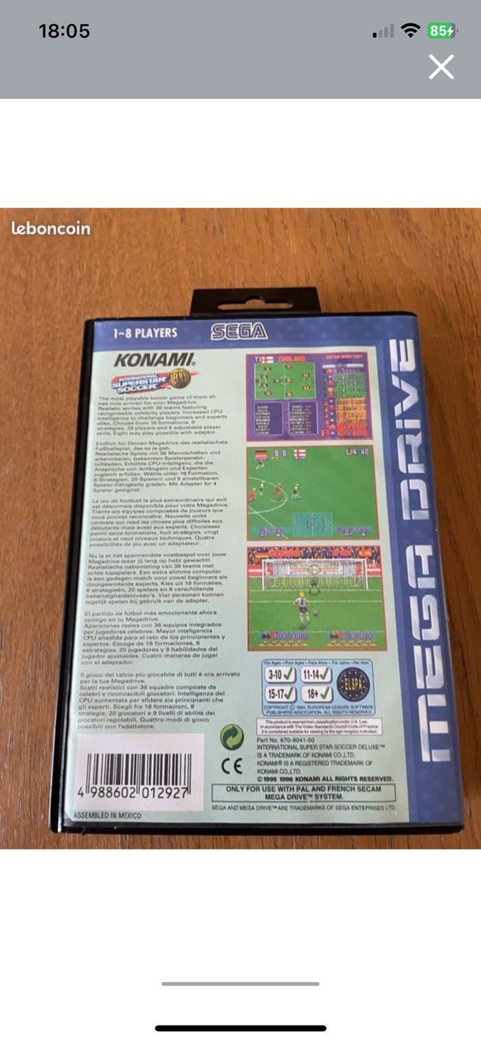 Jeux sega international superstar soccer - photo numéro 2