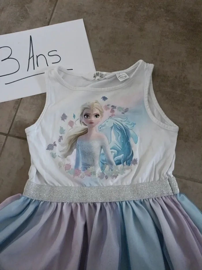 Robe reine des neiges 3 ans - photo numéro 2