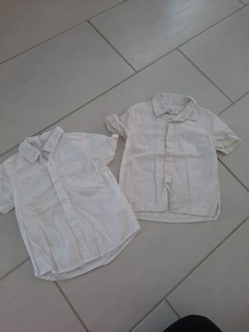 Lot de 2 chemises manches courtes