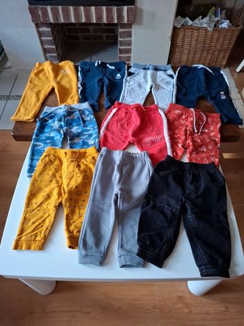 Lot 10 pantalons 12 mois