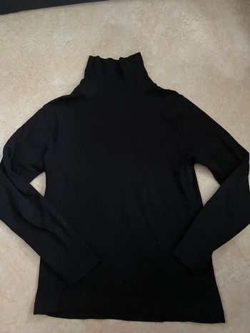Pull col roulé Kiabi – noir – taille 8 ans