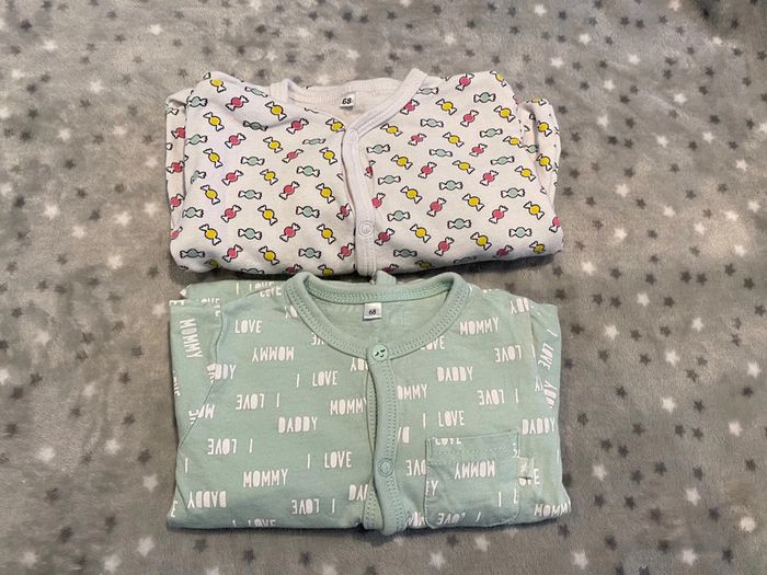 Lot de 2 pyjamas léger 6 mois - photo numéro 2
