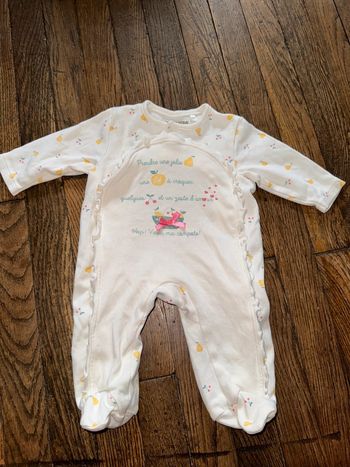 Pyjama coton orchestra  1 mois