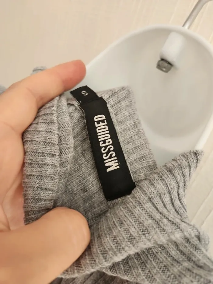 Pull tunique manches 3/4 grise Miss Guided S - photo numéro 10