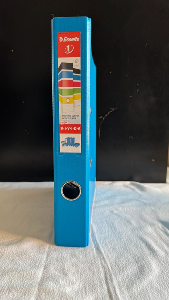 Classeur à levier Esselte Bleu - photo numéro 2