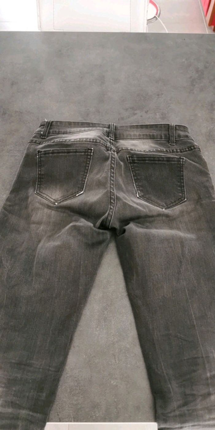 Jeans noir délavé - photo numéro 7